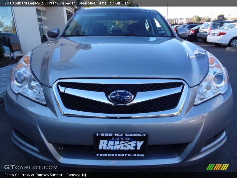 Steel Silver Metallic / Off Black 2010 Subaru Legacy 2.5i Premium Sedan