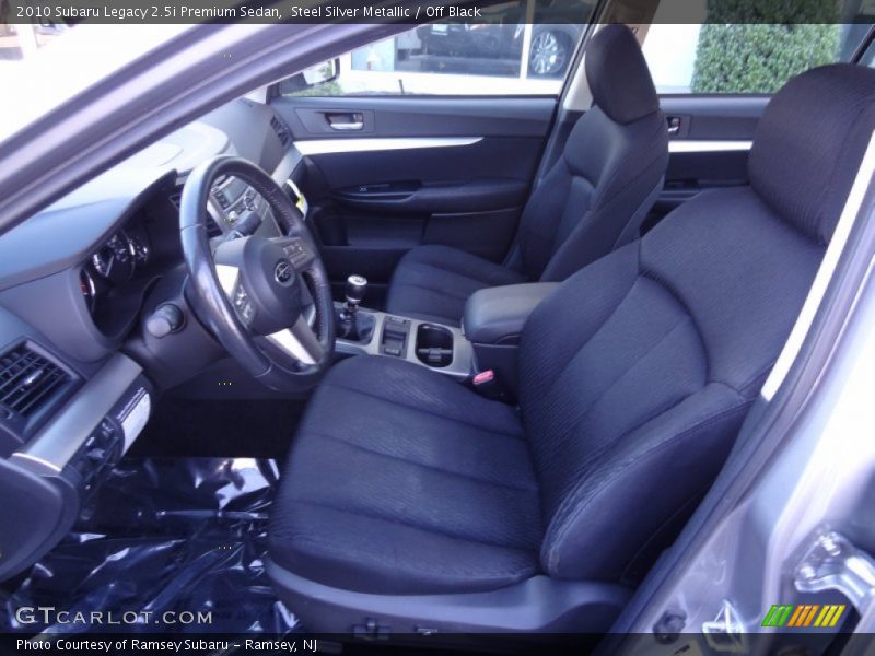 Steel Silver Metallic / Off Black 2010 Subaru Legacy 2.5i Premium Sedan