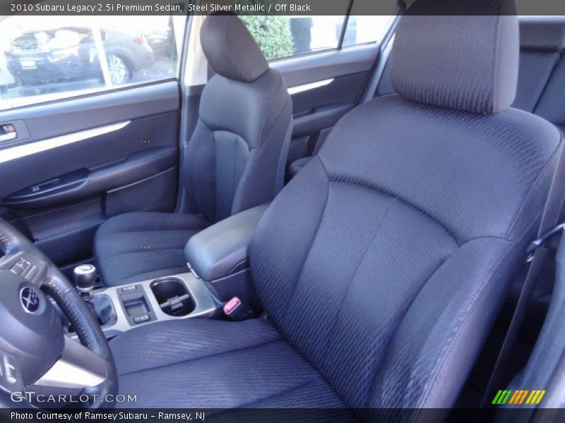  2010 Legacy 2.5i Premium Sedan Off Black Interior