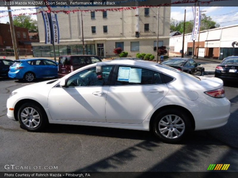 Performance White / Black 2010 Mazda MAZDA6 i Sport Sedan