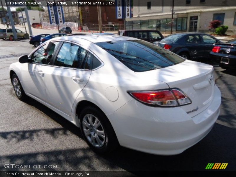 Performance White / Black 2010 Mazda MAZDA6 i Sport Sedan