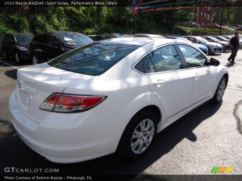 Performance White / Black 2010 Mazda MAZDA6 i Sport Sedan