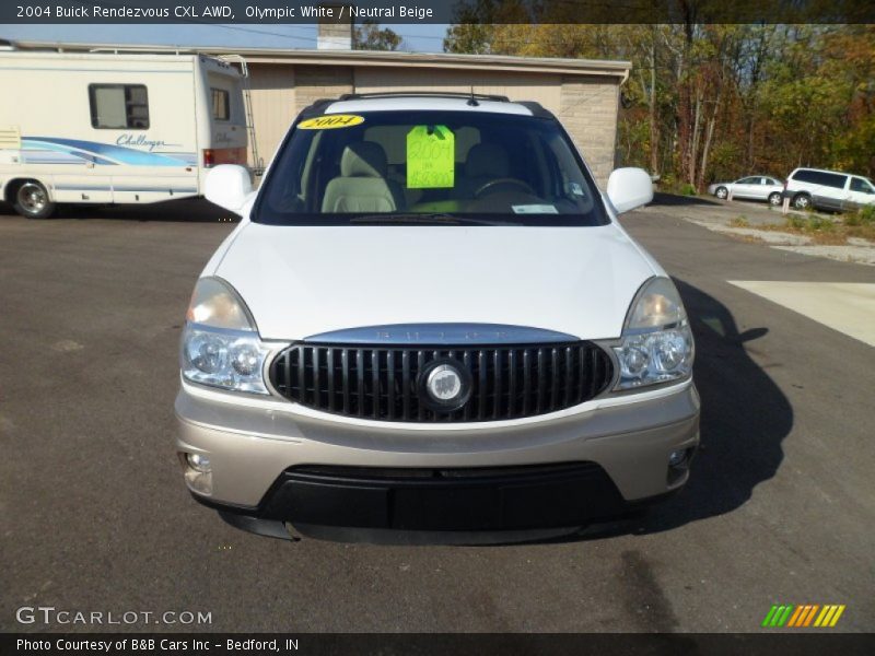 Olympic White / Neutral Beige 2004 Buick Rendezvous CXL AWD