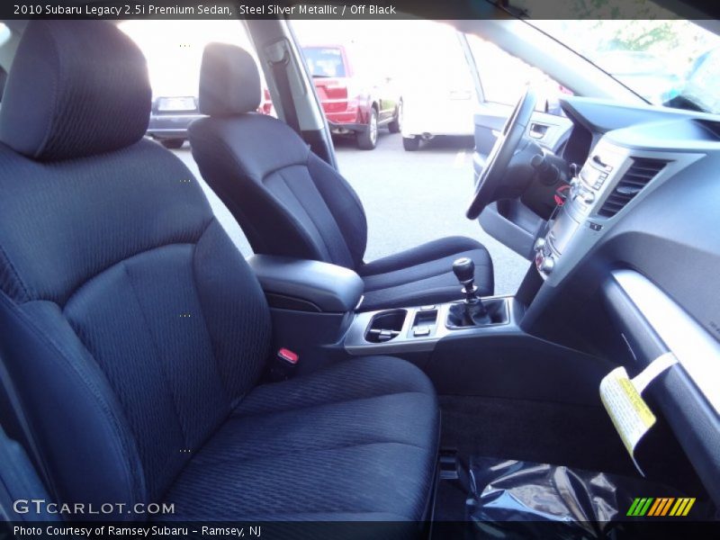 Steel Silver Metallic / Off Black 2010 Subaru Legacy 2.5i Premium Sedan