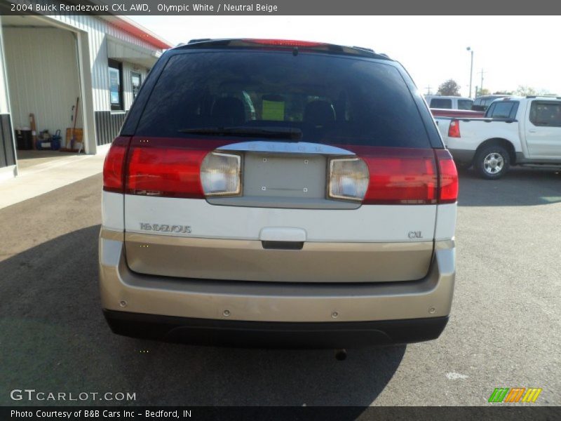 Olympic White / Neutral Beige 2004 Buick Rendezvous CXL AWD