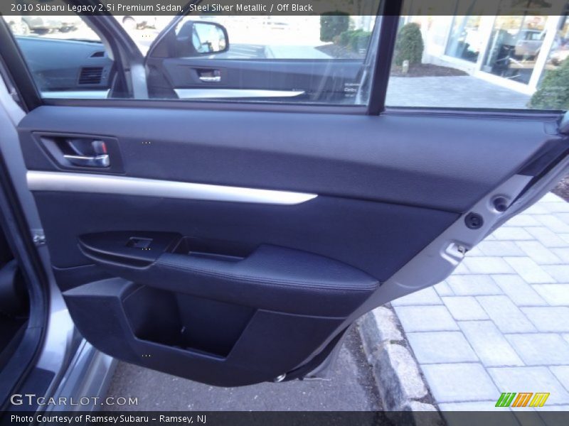 Steel Silver Metallic / Off Black 2010 Subaru Legacy 2.5i Premium Sedan