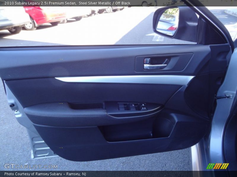 Steel Silver Metallic / Off Black 2010 Subaru Legacy 2.5i Premium Sedan