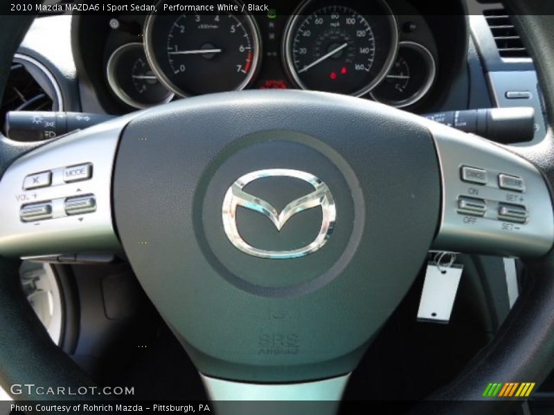 Performance White / Black 2010 Mazda MAZDA6 i Sport Sedan