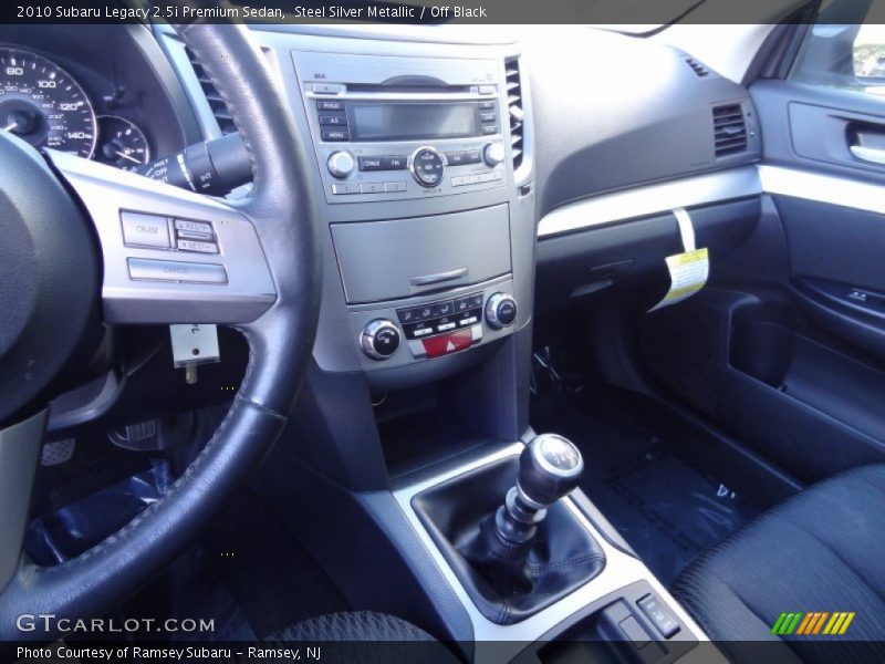 Steel Silver Metallic / Off Black 2010 Subaru Legacy 2.5i Premium Sedan