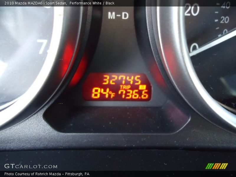 Performance White / Black 2010 Mazda MAZDA6 i Sport Sedan