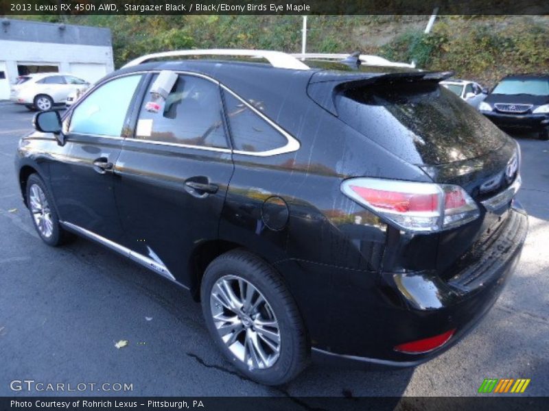 Stargazer Black / Black/Ebony Birds Eye Maple 2013 Lexus RX 450h AWD