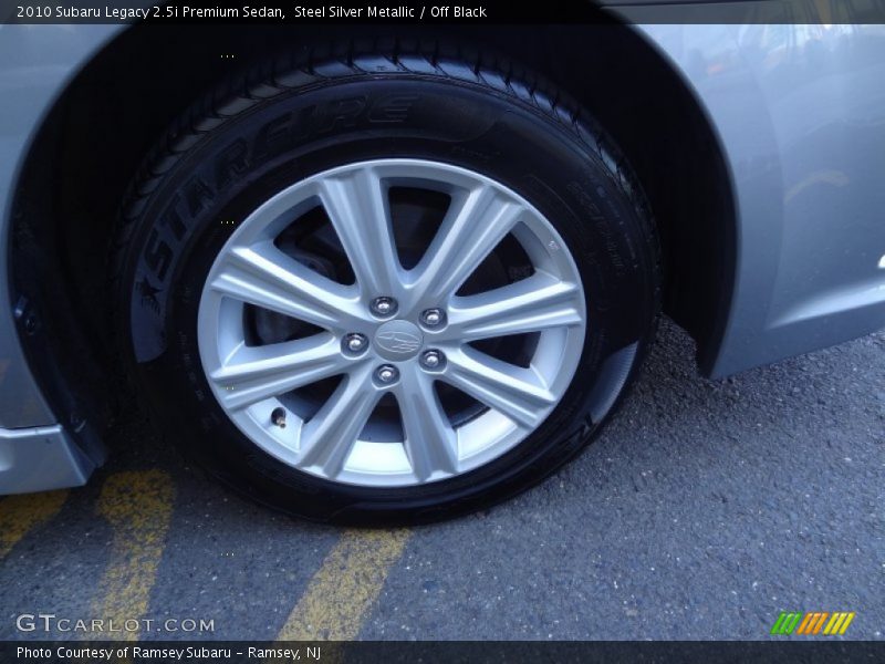 Steel Silver Metallic / Off Black 2010 Subaru Legacy 2.5i Premium Sedan