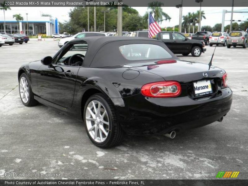 Brilliant Black / Black 2012 Mazda MX-5 Miata Touring Roadster