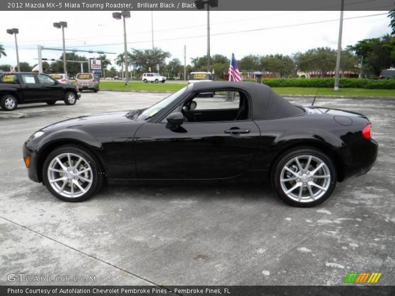 Brilliant Black / Black 2012 Mazda MX-5 Miata Touring Roadster