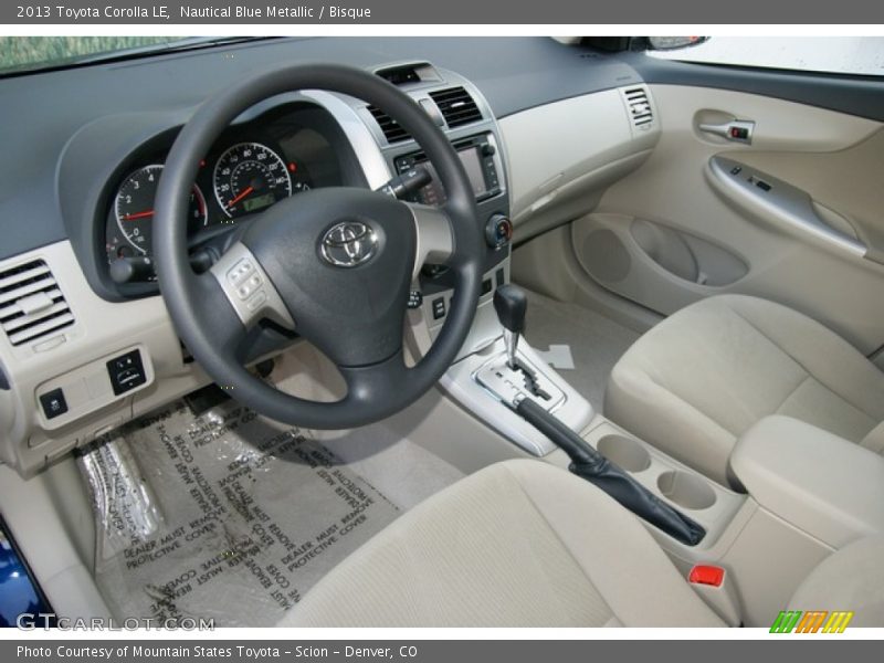 Nautical Blue Metallic / Bisque 2013 Toyota Corolla LE