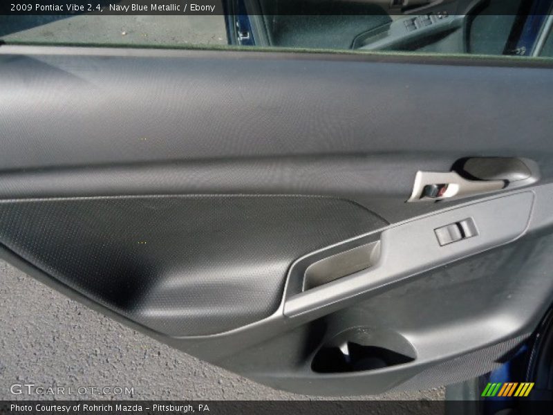 Navy Blue Metallic / Ebony 2009 Pontiac Vibe 2.4