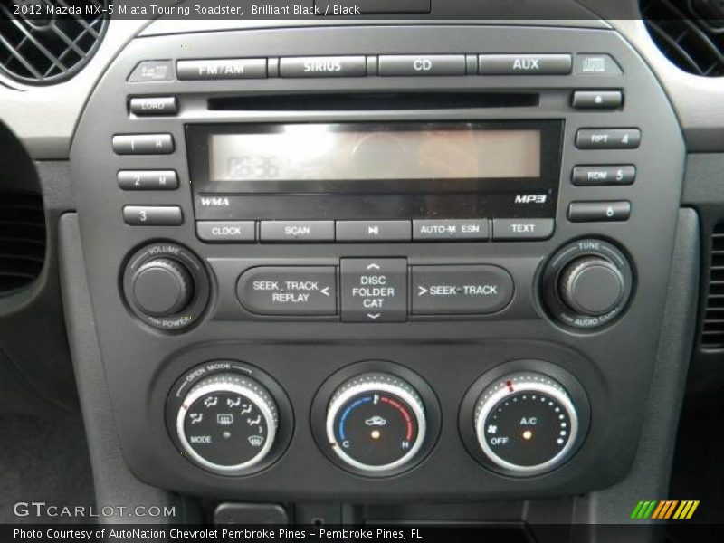 Controls of 2012 MX-5 Miata Touring Roadster