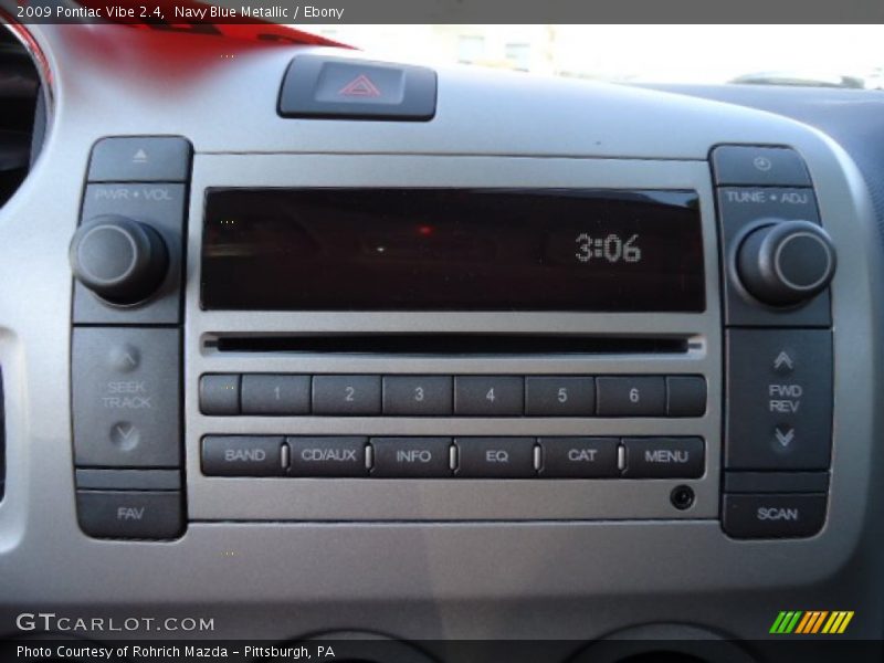Navy Blue Metallic / Ebony 2009 Pontiac Vibe 2.4