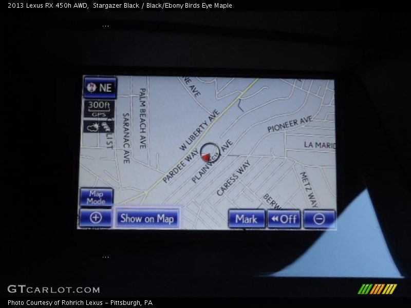 Stargazer Black / Black/Ebony Birds Eye Maple 2013 Lexus RX 450h AWD