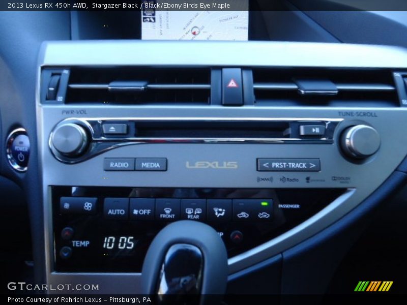 Stargazer Black / Black/Ebony Birds Eye Maple 2013 Lexus RX 450h AWD