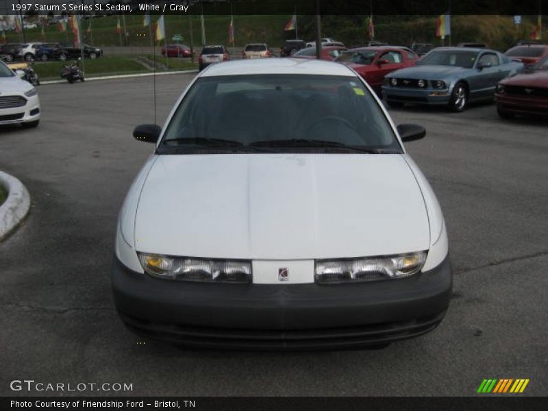 White / Gray 1997 Saturn S Series SL Sedan