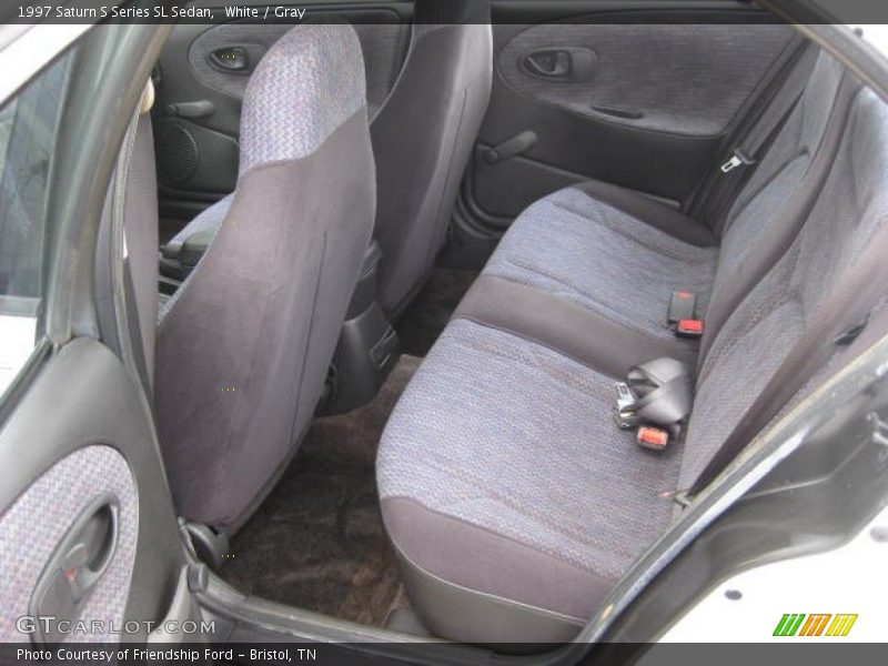 White / Gray 1997 Saturn S Series SL Sedan