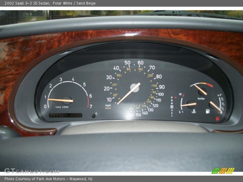  2002 9-3 SE Sedan SE Sedan Gauges