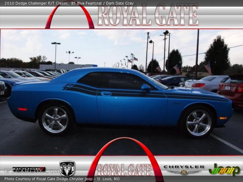 B5 Blue Pearlcoat / Dark Slate Gray 2010 Dodge Challenger R/T Classic