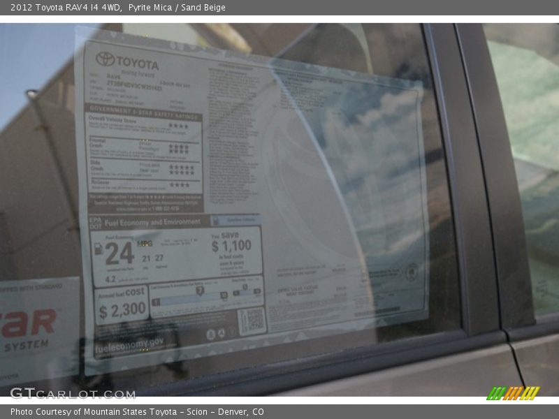 Pyrite Mica / Sand Beige 2012 Toyota RAV4 I4 4WD