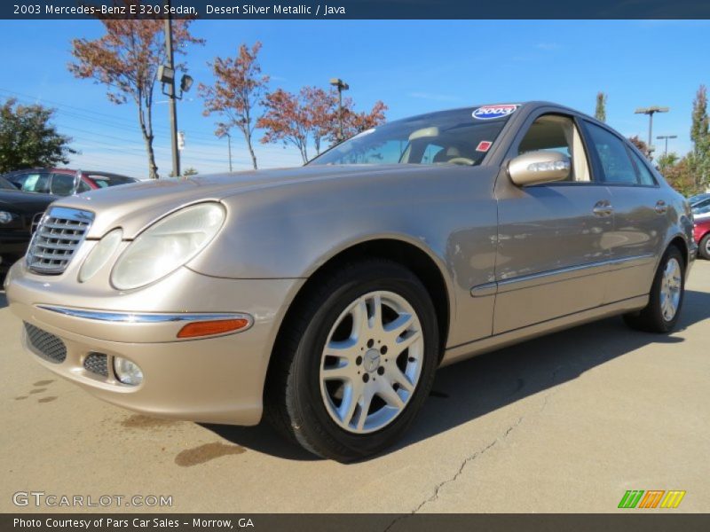 Desert Silver Metallic / Java 2003 Mercedes-Benz E 320 Sedan