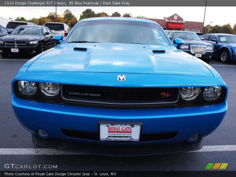 B5 Blue Pearlcoat / Dark Slate Gray 2010 Dodge Challenger R/T Classic