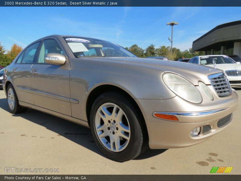 Desert Silver Metallic / Java 2003 Mercedes-Benz E 320 Sedan