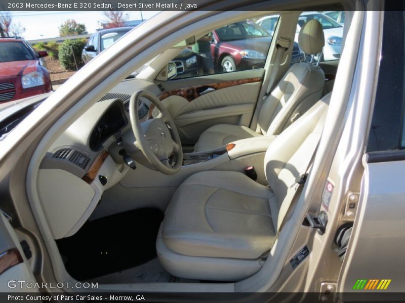 Desert Silver Metallic / Java 2003 Mercedes-Benz E 320 Sedan