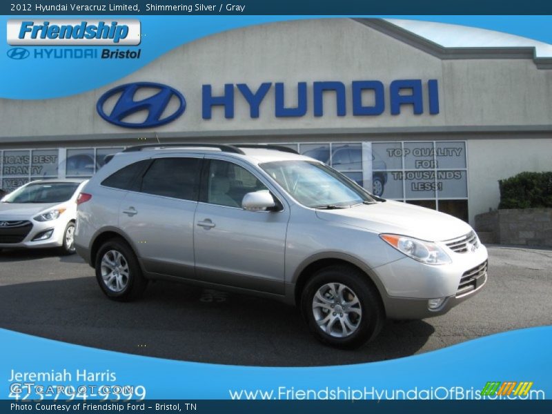 Shimmering Silver / Gray 2012 Hyundai Veracruz Limited
