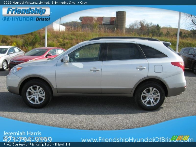 Shimmering Silver / Gray 2012 Hyundai Veracruz Limited