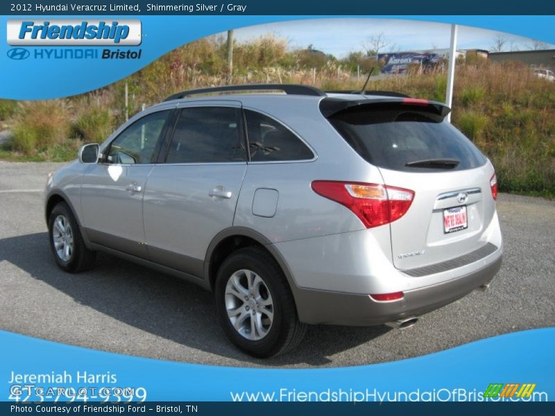 Shimmering Silver / Gray 2012 Hyundai Veracruz Limited