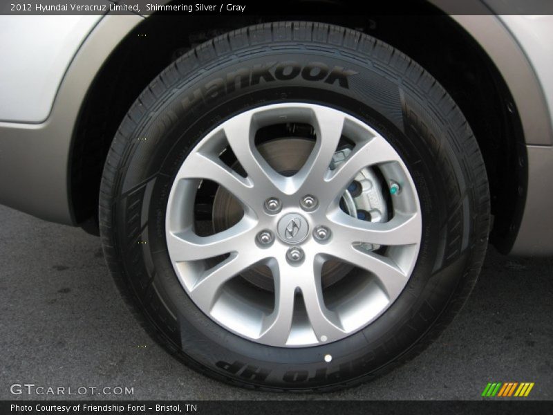 Shimmering Silver / Gray 2012 Hyundai Veracruz Limited