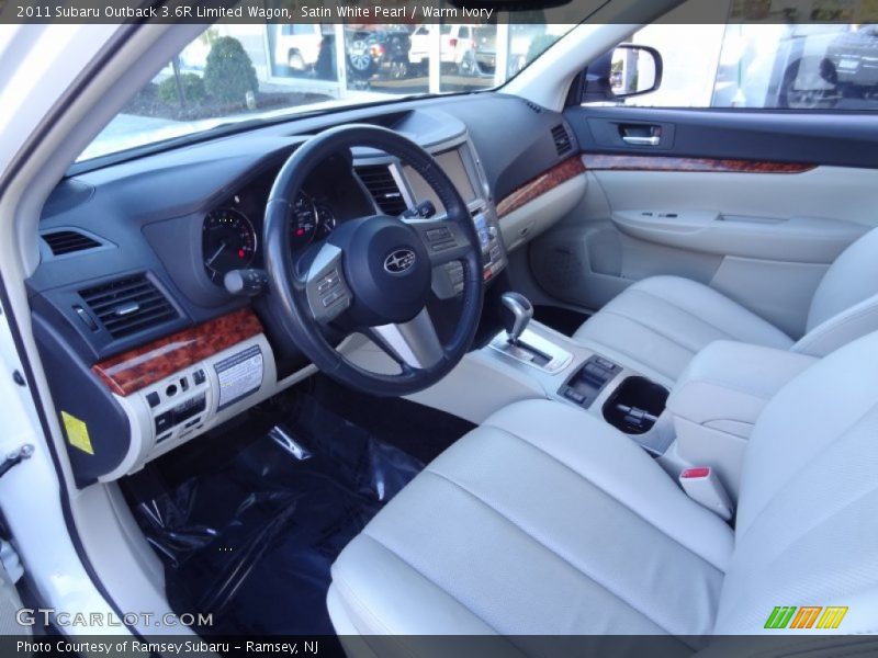 Warm Ivory Interior - 2011 Outback 3.6R Limited Wagon 