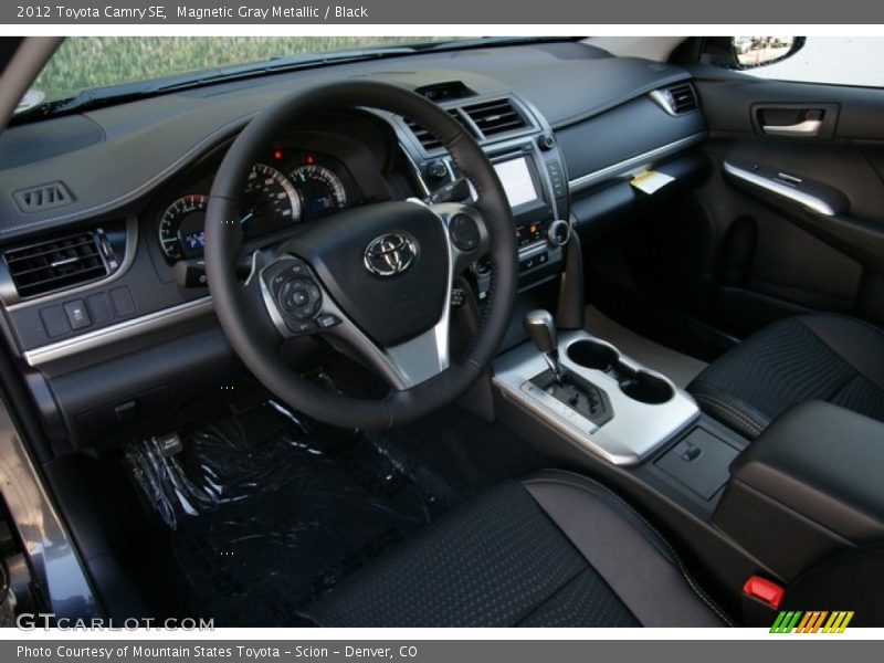 Magnetic Gray Metallic / Black 2012 Toyota Camry SE