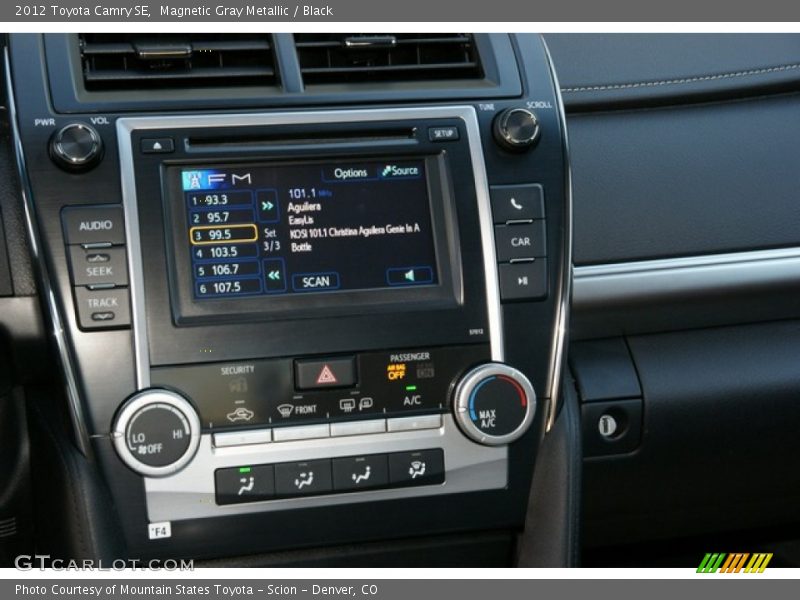 Magnetic Gray Metallic / Black 2012 Toyota Camry SE