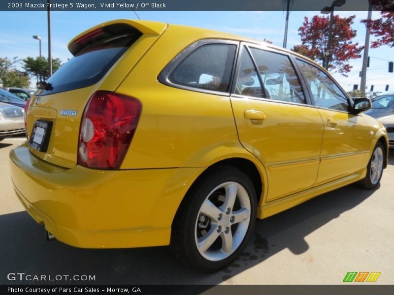 Vivid Yellow / Off Black 2003 Mazda Protege 5 Wagon