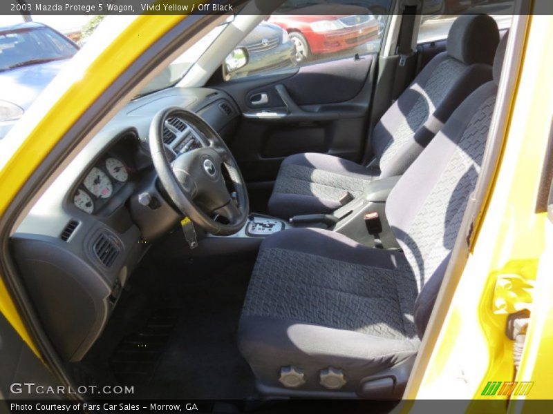 Vivid Yellow / Off Black 2003 Mazda Protege 5 Wagon
