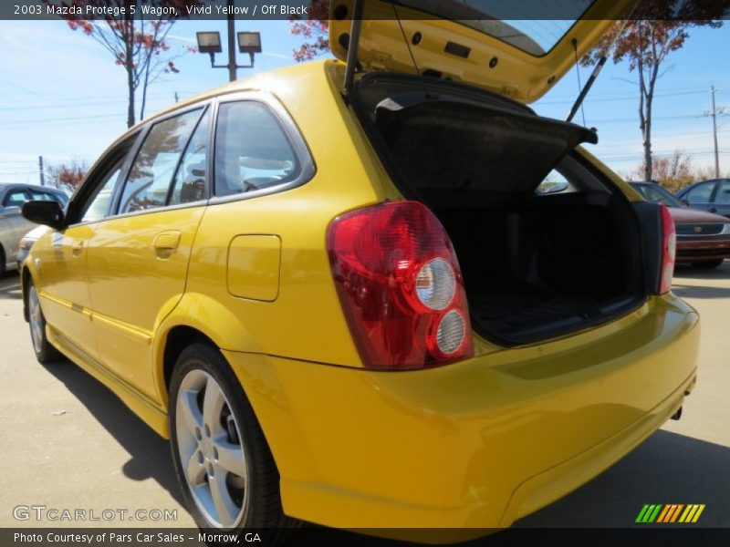 Vivid Yellow / Off Black 2003 Mazda Protege 5 Wagon