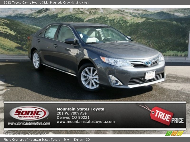 Magnetic Gray Metallic / Ash 2012 Toyota Camry Hybrid XLE