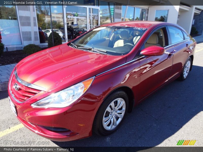 Venetian Red / Camel 2011 Hyundai Sonata GLS