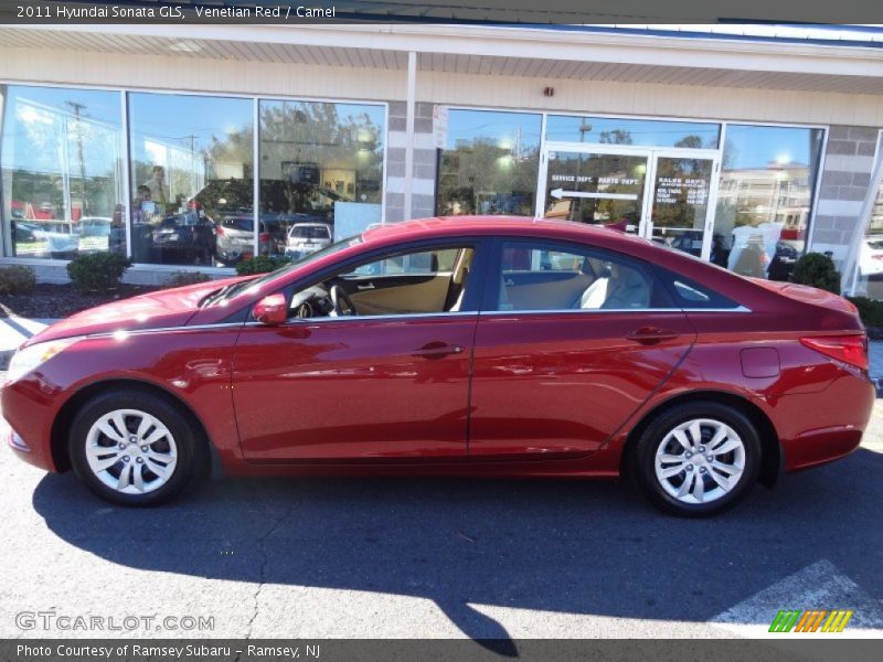 Venetian Red / Camel 2011 Hyundai Sonata GLS