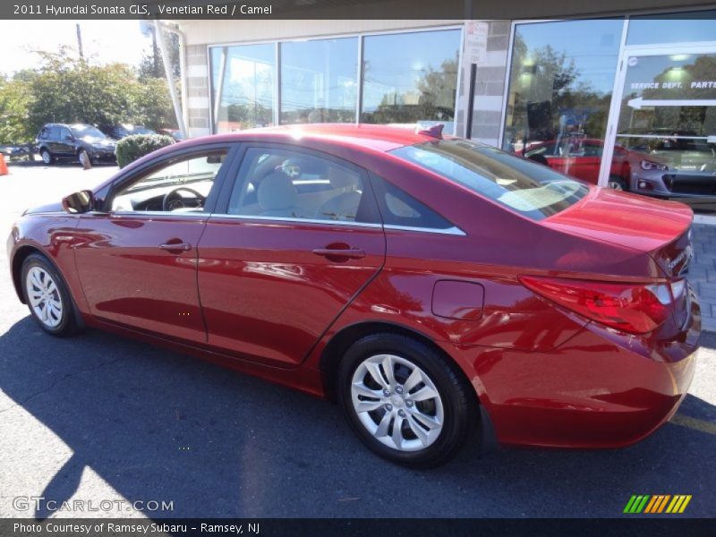 Venetian Red / Camel 2011 Hyundai Sonata GLS