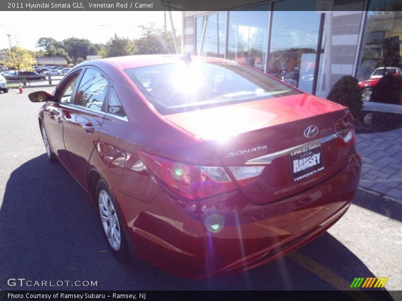 Venetian Red / Camel 2011 Hyundai Sonata GLS