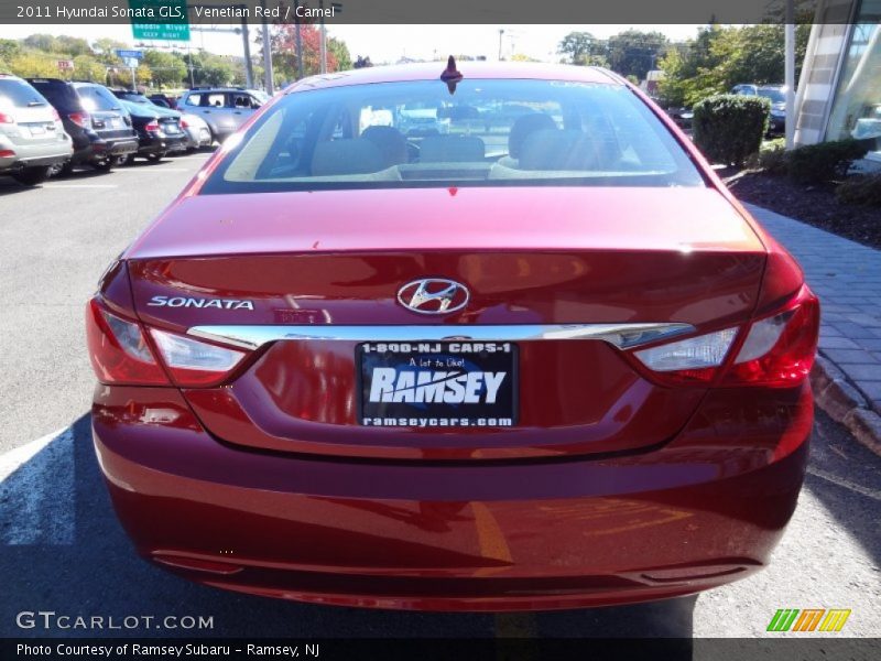 Venetian Red / Camel 2011 Hyundai Sonata GLS