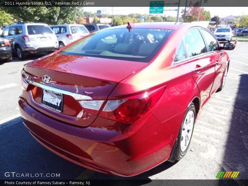 Venetian Red / Camel 2011 Hyundai Sonata GLS